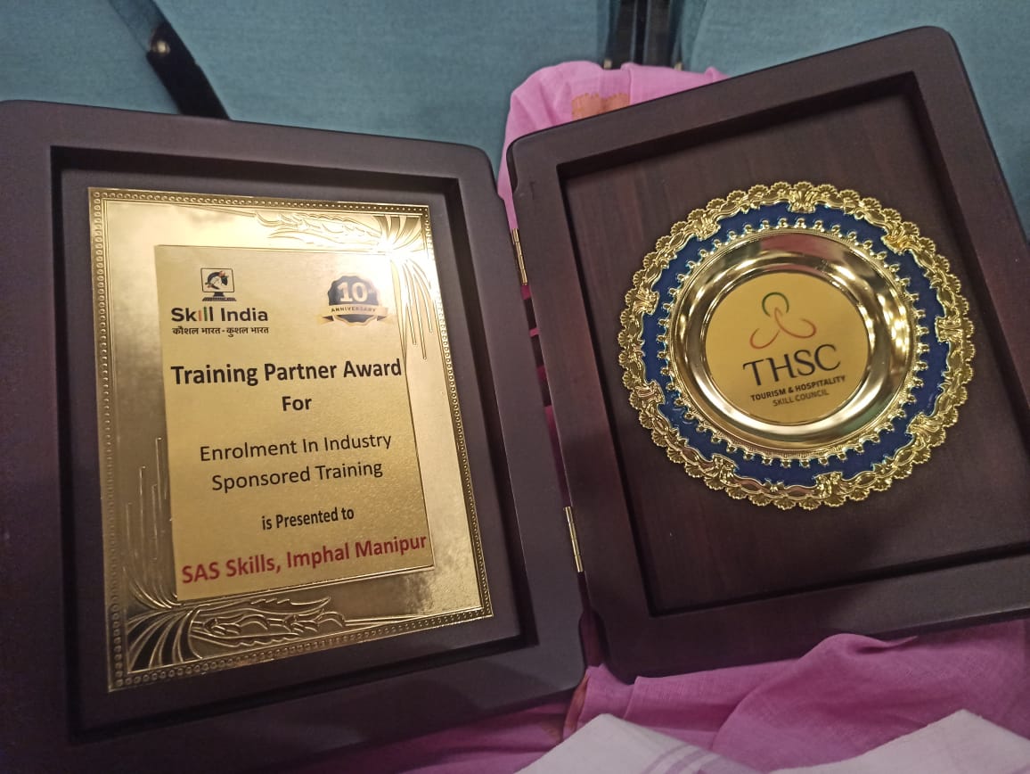 Training Partner Award trophy for Placement Excellence